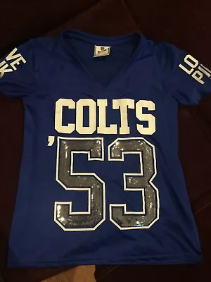 Vs Pink Bling Indianapolis Colts Jersey - Size Xs - Euc  • $19.99