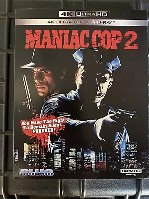 Maniac Cop 2 Blu-Ray + DVD W/Limited Collectors Slipcover Horror • $20