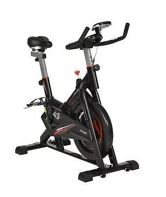 HOMCOM Indoor Cycling Bike Upright Stationary 10kg Flywheel Exercise Bike Stand • £149.99