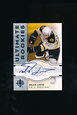 2007-08 Ultimate Rookies #154 Milan Lucic Auto 331/399 Boston Bruins RC • $49.95