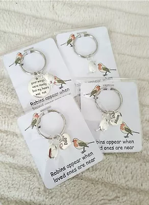 Robin Charm Keyring /Bag Charm Robins Appear When Lost Loved Ones Are Near • £4