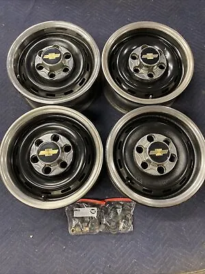 Set 4 1988-1998 Chevy Truck 16  X 6.5  Steel Wheel 6 Bolt Lug 4x4 4 Wheel Drive • $699.95