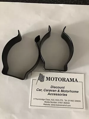 £9.70 • Buy 2x CARAVAN/MOTORHOME DESMO FIAMMA TYPE ISLAND TABLE LEG STORAGE BRACKETS BLACK