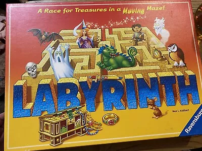 Labyrinth Maze Board Game~A Race For Treasures In A Moving Maze~Ravensburger • $11.99