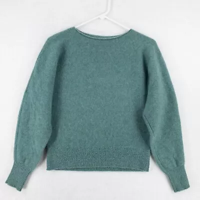 Vince Cashmere Sweater Womens XS Green Long Sleeve Soft Wool • $34.99