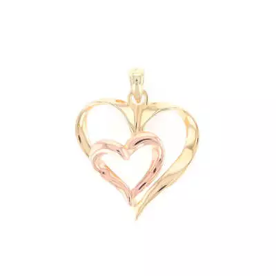 Two-Tone Double Heart Pendant GV177515 • $285