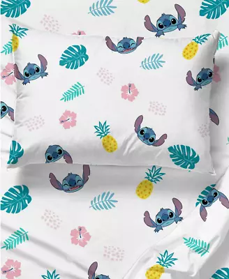 Disney's Lilo & Stitch Twin Full & Queen Sheet Sets - 3 & 4 Piece White • $90