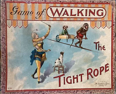 Walking Tight Rope RARE McLoughlin Brothers Game Reconstruction Civil War- 1897 • $225