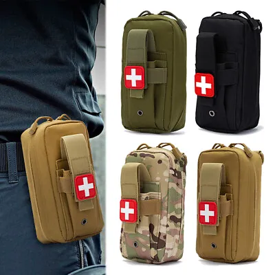 Tactical MOLLE EDC Pouch Medical IFAK Bag EMT First Aid Kit Pouch Military Pack • $10.95