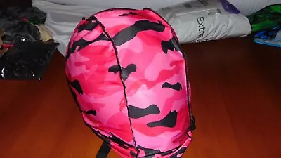 Motorcycle Helmet Bag Microfiber Camo Helmet Bag Carry Helmet Duffle Pink Girls • $14.99