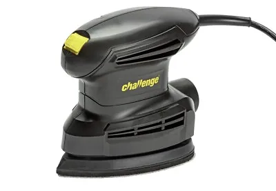 Challenge Corded Palm Sander 105W With 2 Sanding Paper - Black • £13.99