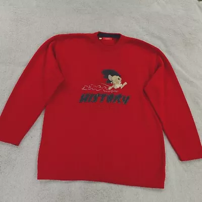 Iceberg History Sweater 4XL ? 48 In Chest Red Speedy Gonzales Rare Vintage Italy • $299.85