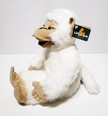 NEW Rare HTF Unipak White Monkey Bean Bag Plush Stuffed Animal Toy Friend 16 NWT • $56.99