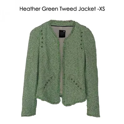 Zara Tweed Blazer Trafaluc Heather Green - XS • $27.62