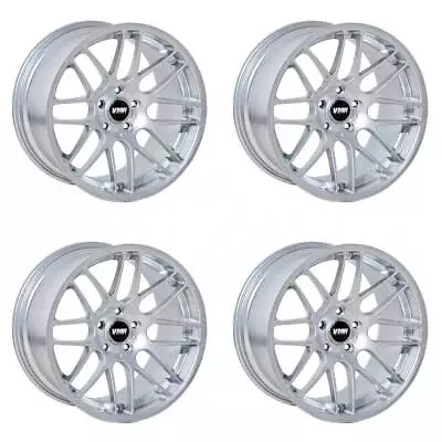 19x8.5/19x9.5 VMR V703/VB3 5x120 40/45 Super Silver Wheels Rims Set(4) 72.6 • $1020