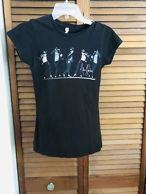 Style Michael Jackson T-Shirt Teen/Junior Size S Black Fitted • $9.99