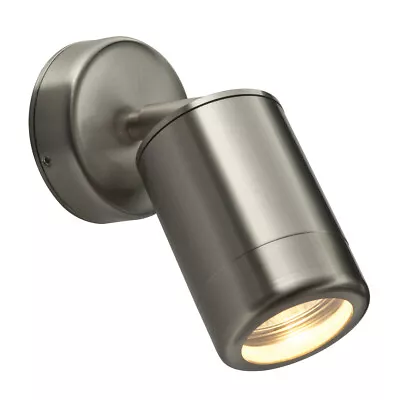 £25.99 • Buy SAXBY Odyssey 35W GU10 Outdoor Garden Porch Wall Light Steel/ Black/ White IP65 