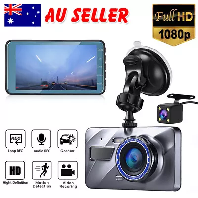 $33.95 • Buy 1080P HD Car Dash Camera Video DVR Recorder Front And Rear Night Vision Dual Cam