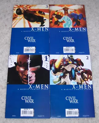 Civil War X-Men #1 #2 #3 #4 Complete Run Marvel Comics High Grade • $12.75