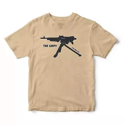 Pig Jackson Art British Armed Forces Gift The GPMG 7.62mm - The Gimpy T-shirt • $25.25