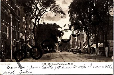 1906 MANCHESTER NH Elm Street Souvenir Post Card Co Postcard Jj191 • $11.89