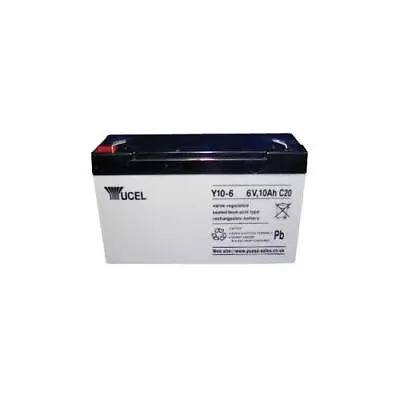 RT17432 Y10-6 Yuasa Battery Lead Acid 6V 10Ah Yucel • £27.79