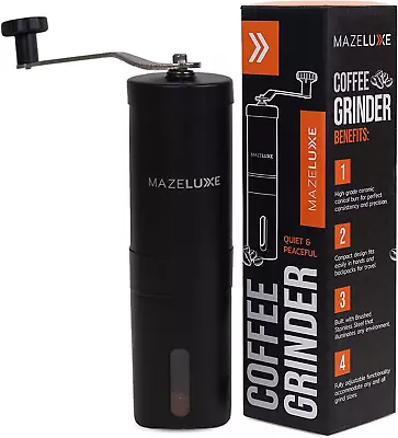 Manual Coffee Grinder - Stainless Steel Ceramic Burr Hand Coffee Grinder • $12.63