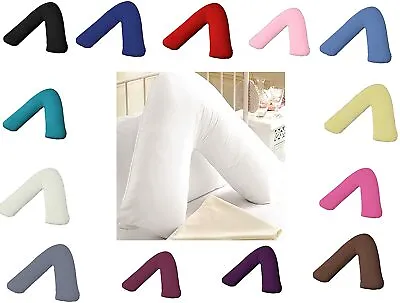 Orthopeadic- V Shaped Pillow Head Neck Back Support With Free Pillow Case • £4.99