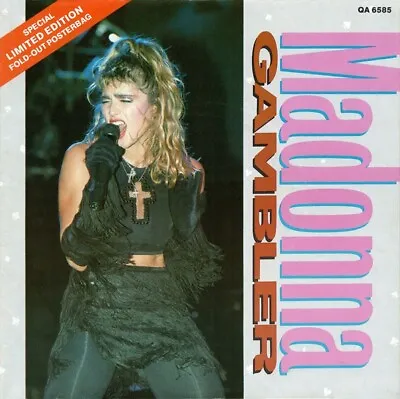 £59.99 • Buy MADONNA.GAMBLER.(1985 RARE UK Special Limited Edition 7  Fold-Out Poster Bag)