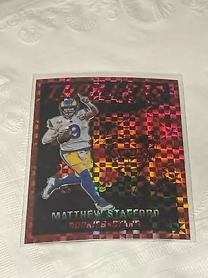 2022 Rookies & Stars Thrillers Red Plaid Prizm Matthew Stafford #TH-9 LA Rams • $0.99