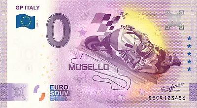 €0 Zero Euro Souvenir Official Note Italy 2021 - Gp Italy Mugello • £3.16