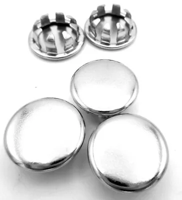 1/2  Hole Fit Cap Polished Nickel Plated Steel Plug For 1/2  Holes All Weather • $10.67