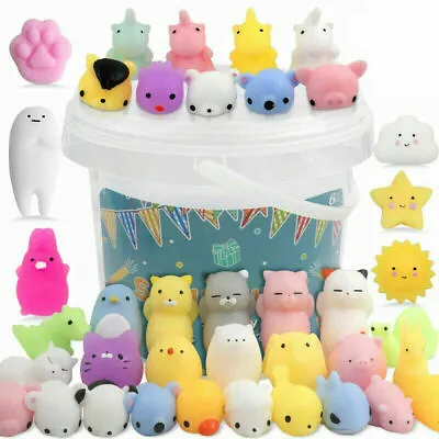 $7.99 • Buy 10/20Pcs Mini Animal Squishies Kawaii Mochi Squeeze Toys Stretch Stress Squishy