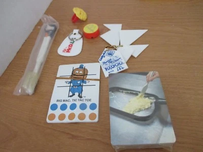 $9.50 • Buy Lot Of 7 McDONALD'S PROMOTIONAL ITEMS~Cards, TicTacToe,Key RIngs,Ring,Toothbrush