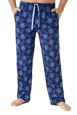 Manchester City F.C. Mens Lounge Pants Cotton Mens Pyjamas Football Gifts • £15.49