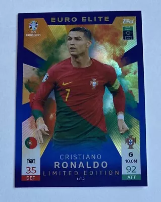 Cristiano Ronaldo Euro Elite Limited Edition Topps Euro 2024 Match Attax • £2.50