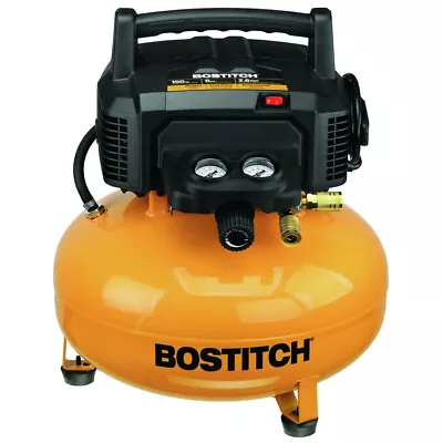 Bostich BTFP02012 0.8 HP 6 Gal Oil-Free Pancake Air Compressor New • $169.50