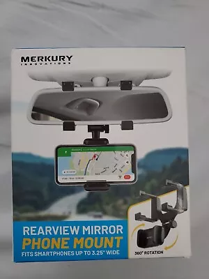 Merkury Innovations Universal Rearview Mirror Vehicle Car Rotating Phone Mount • $6.99