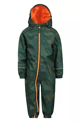 Mountain Warehouse Kids Puddle Waterproof Rain Suit All In One Toddlers Children • £17.99