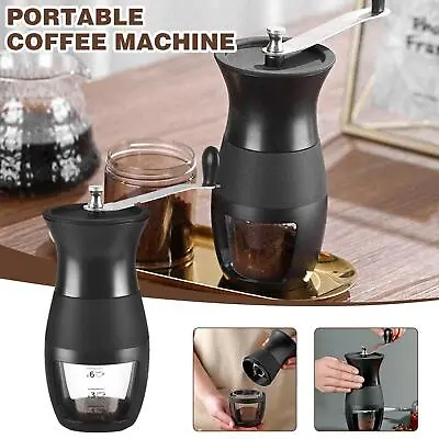 £14.56 • Buy Manual Coffee Bean Grinder Hand Mill Adjustable Coarseness Ceramic Burr Spice~
