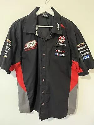 Holden Racing Team Official Merchandise HRT Mens Short Sleeve Shirt Button Large • $49.95