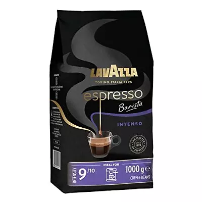 Lavazza Espresso Intenso Barista Arabica And Robusta Drum Roast Coffee Beans 1kg • £17.87