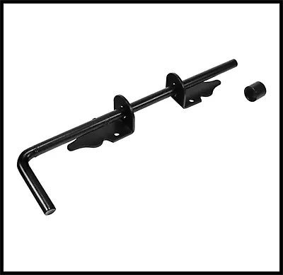 TIMco 12  Cane Lightweight Gate Shed Garage Door Drop Down Bolt Black 282159 • £7.55