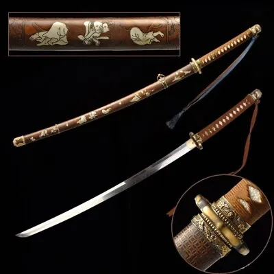 WW2 WWII Japanese Officer Shin Gunto Army Katana Sword Samurai High Carbon Steel • $1260