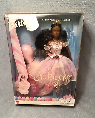 Nutcracker African American Barbie Doll Sugarplum Princess Damaged Box 52690 New • $69.99