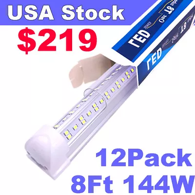8ft Linkable Led Shop Light Fixture T8 Integrated 8 Foot Led Tube Light Bulbs • $219.98