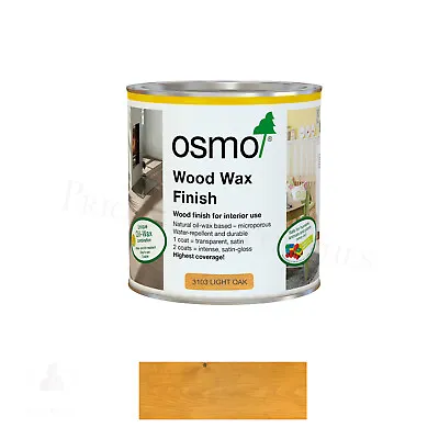 Osmo Wood Wax Finish - For Interior Use Floors Furniture -  Colours  - 375ml • £22.40