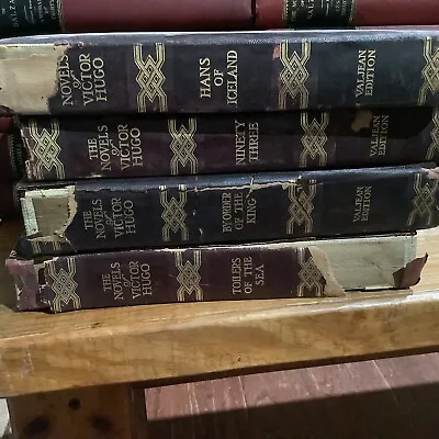 Hardback Undated VALJEAN EDITION THE NOVELS OF VICTOR HUGO Set Of 4 Titles Below • $20