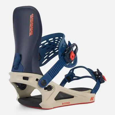 K2 Bond Mens Snowboard Bindings Tan/Navy 2024 • $179.18