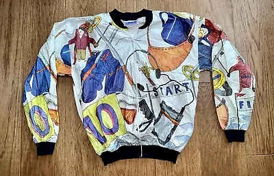 VTG Ski Skiing Tyvek Jacket Mens XL 90s Lightweight Ty-Breakers Windbreaker • $29.99